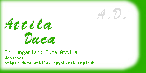 attila duca business card
